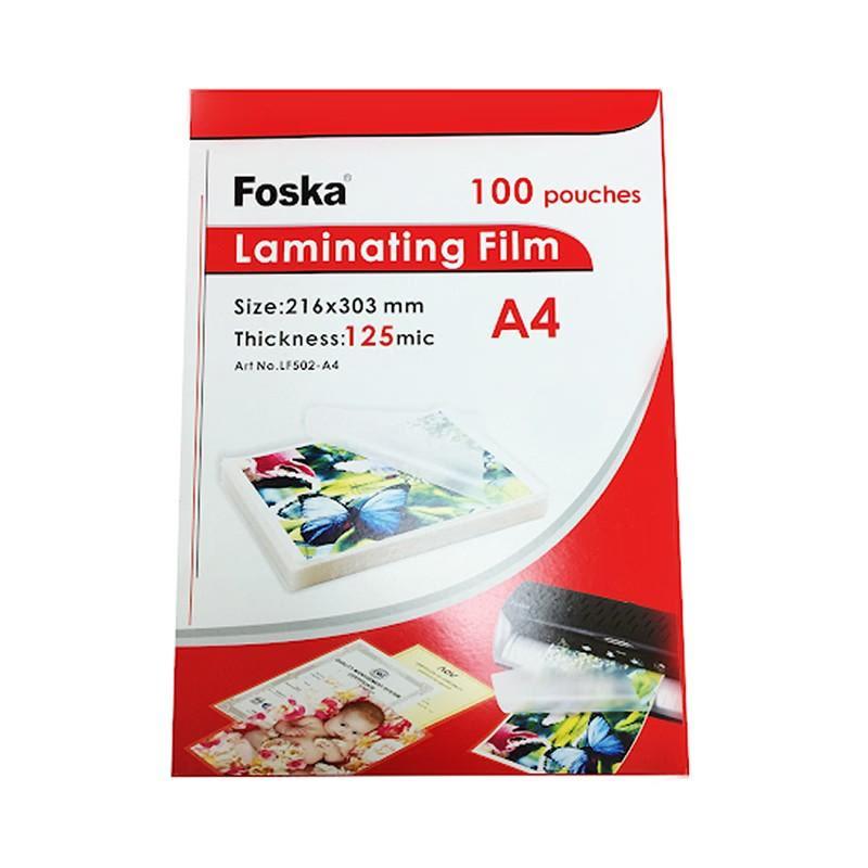 pouches film de plastification FOSKA A4 80 microns