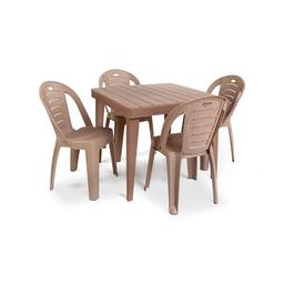 STOCKOLM NAPOLI Table + 4 chaises