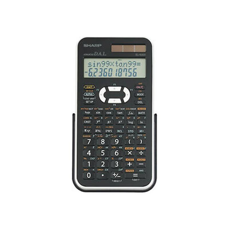 Sharp Calculatrice scientifique EL-506X-WH Ecran 2 lignes, 469 fonctions en