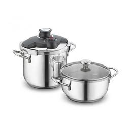 Korkmaz ALİA , Cocotte 6Litres + Faitout 3Litres en Inox