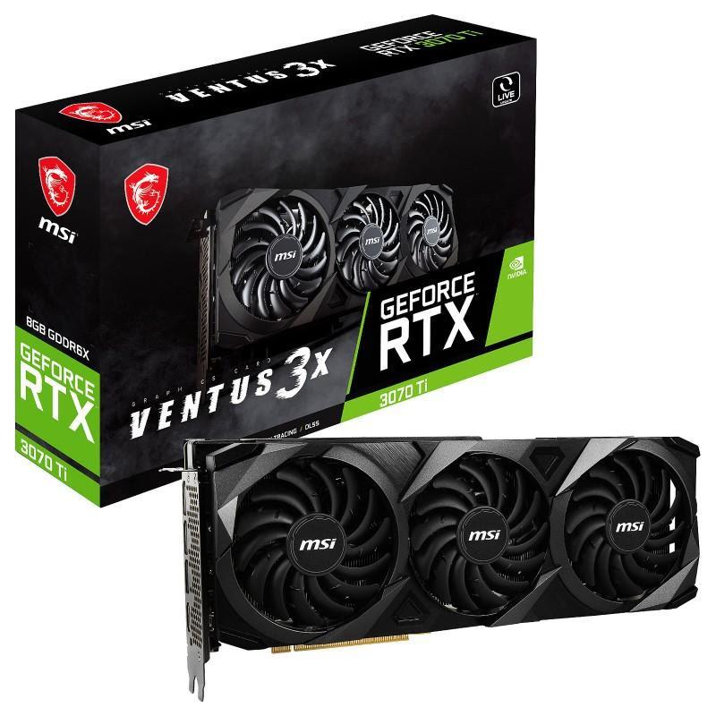 MSI Carte Graphique GeForce RTX 3070 Ti Ventus 3X 8G OC LHR