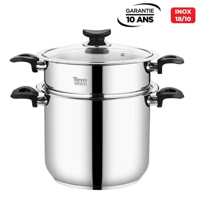 Couscoussier 7 litres ELIOS inox 18 10 TEM