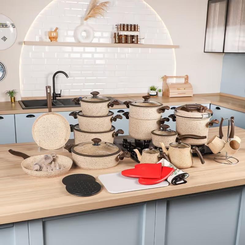 Cuisine Batterie en Granite 50 Pièces Falez