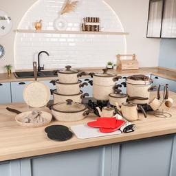 Cuisine Batterie en Granite 50 Pièces Falez