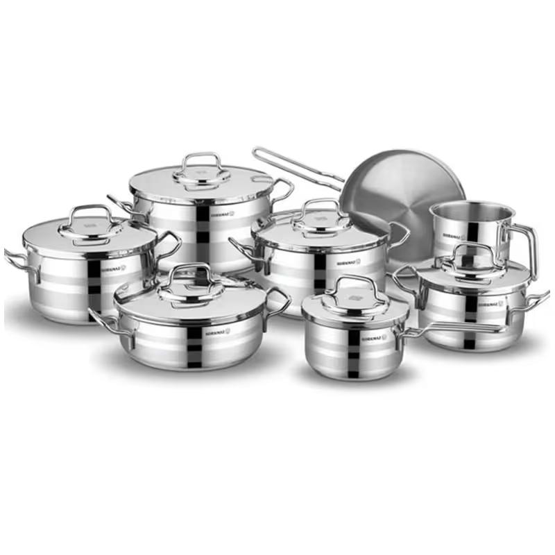 Cuisine Batterie 14 Pièces Korkmaz Astron A2053 Inox