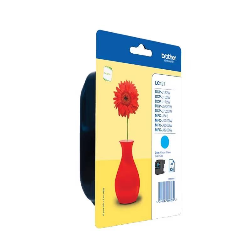 Brother Cartouche Jet d'encre LC121 Cyan