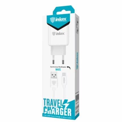 INKAX Chargeur CD-01-2.4A USB + MICRO CABLE