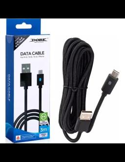 PlayStation Câble de charge USB-C 3M pour manette P5-3580 Dobe