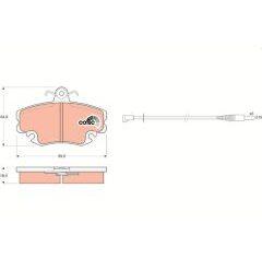 Plaquettes De Frein, Frein … Disque Cotec TRW GDB400 RENAULT DACIA