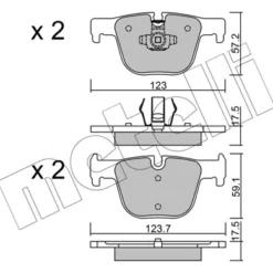 Patin Jeu METELLI 22-0963-0 BMW 3 SERIES