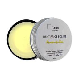 Dentifrice Solide Poudre de Citron Blanchissant, Grün Skincare