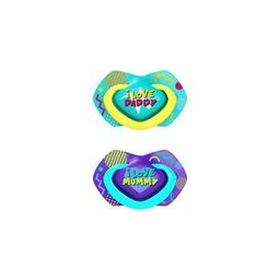 CANPOL sucette universelle neon love 0-6m