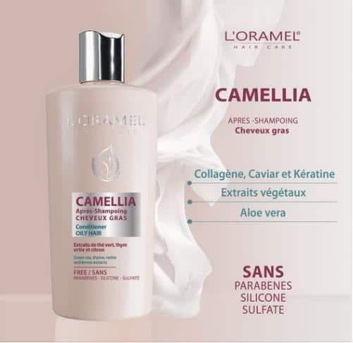 apres-shampoing camellia pour cheveux gras