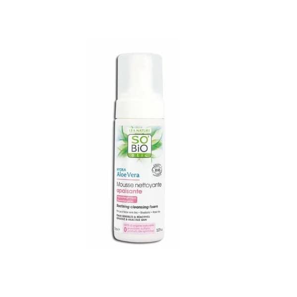 SO BIO hydra aloe vera mousse nettoyant apaisant