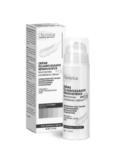CLARENIA eclaircissante renovatrice peaux normales a seches spf20
