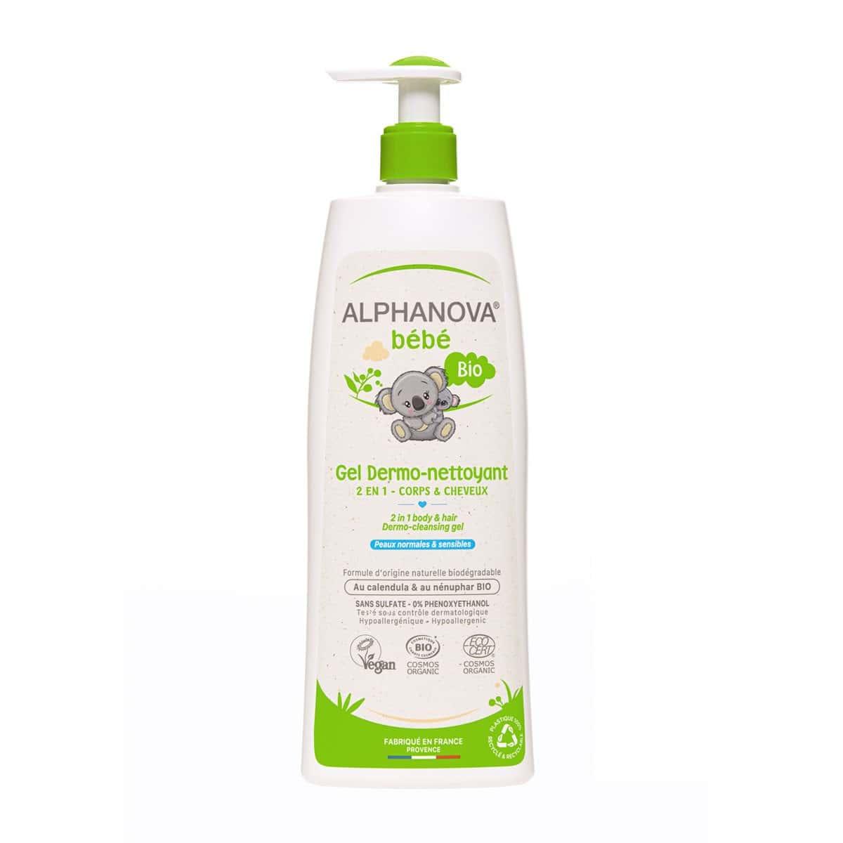 alphanova bebe bio gel dermo nettoyant