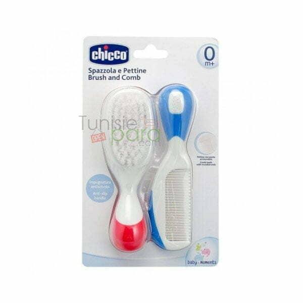 Chicco brosse peigne, rouge bleu