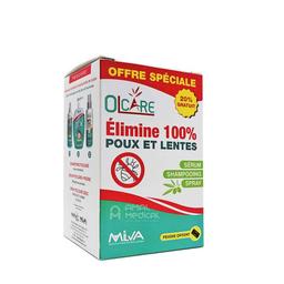 Milva olcare pack anti poux serum + shampoing + spray