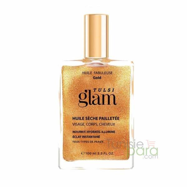 tulsi huile sèche pailletée