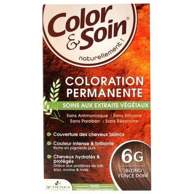Chênes Color & Soin Coloration Permanente Blond Foncé Doré 6G