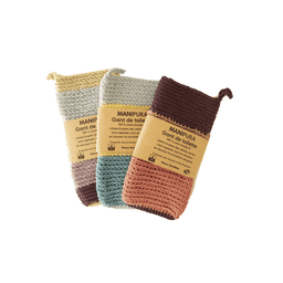 Toilette Exfoliant Doux, Coton Double Fil Manipura