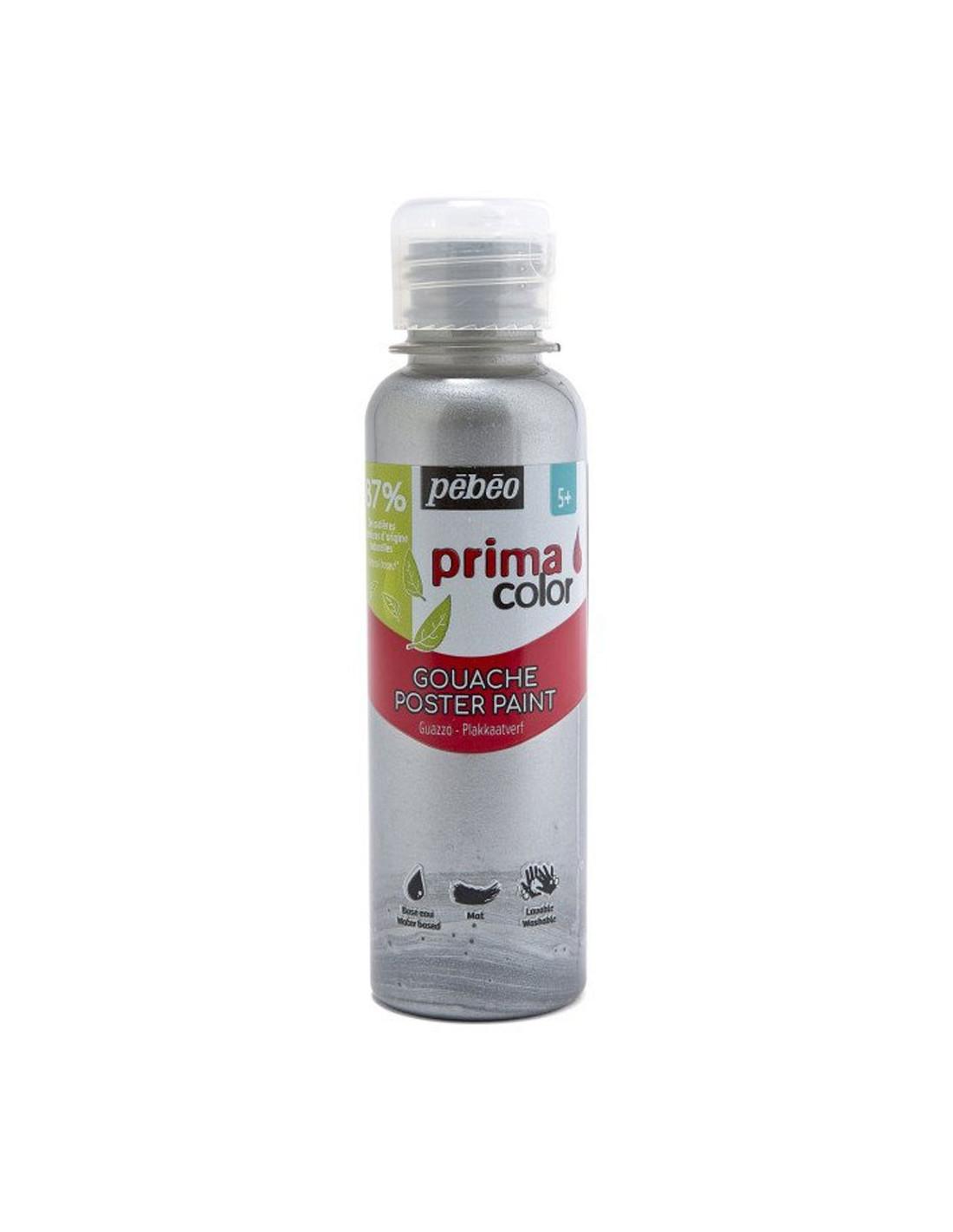 Gouache Peinture Enfant Primacolor, Argent Pébéo