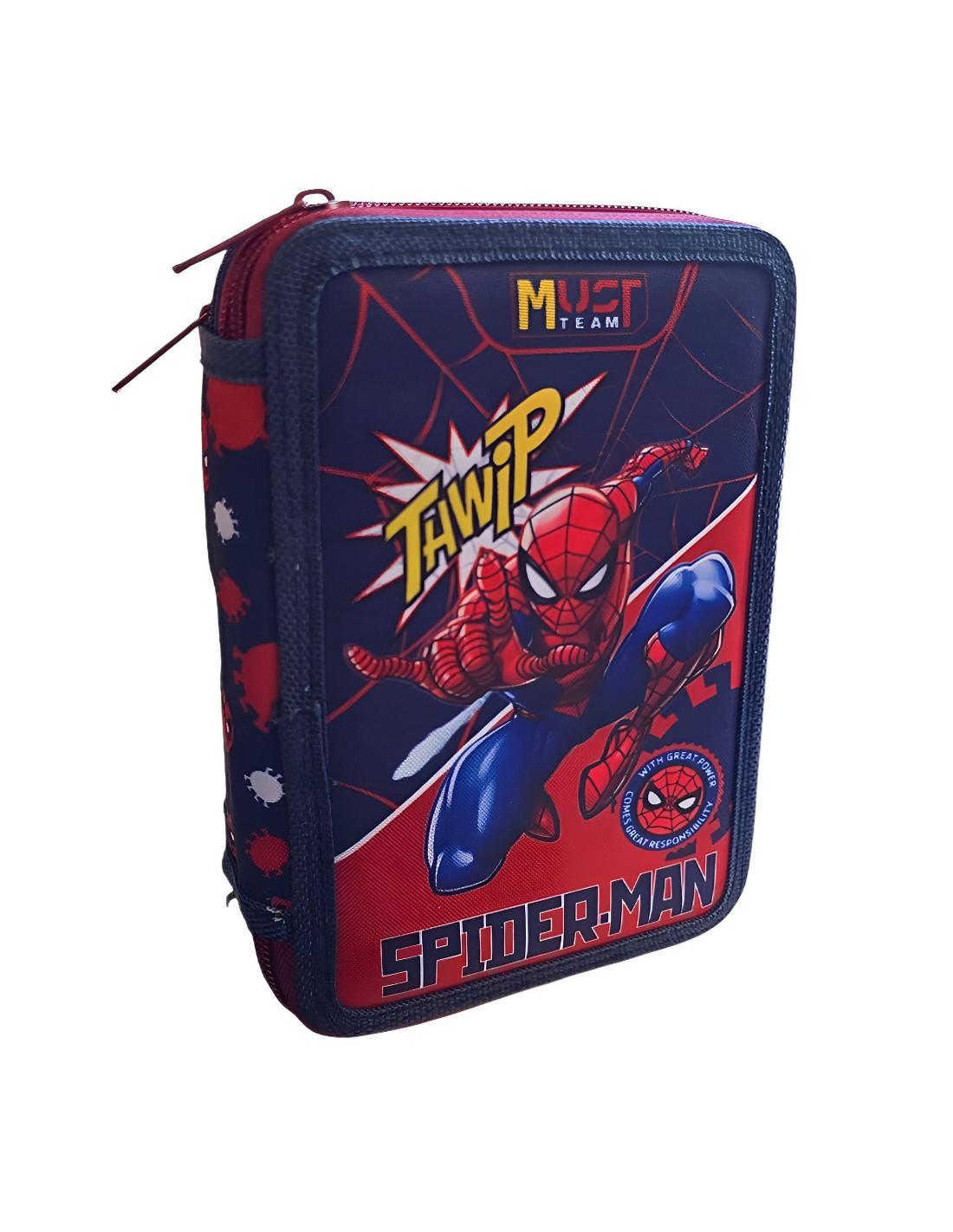 Plat Trousse Must Team 3 Compartiments, Disney Spiderman