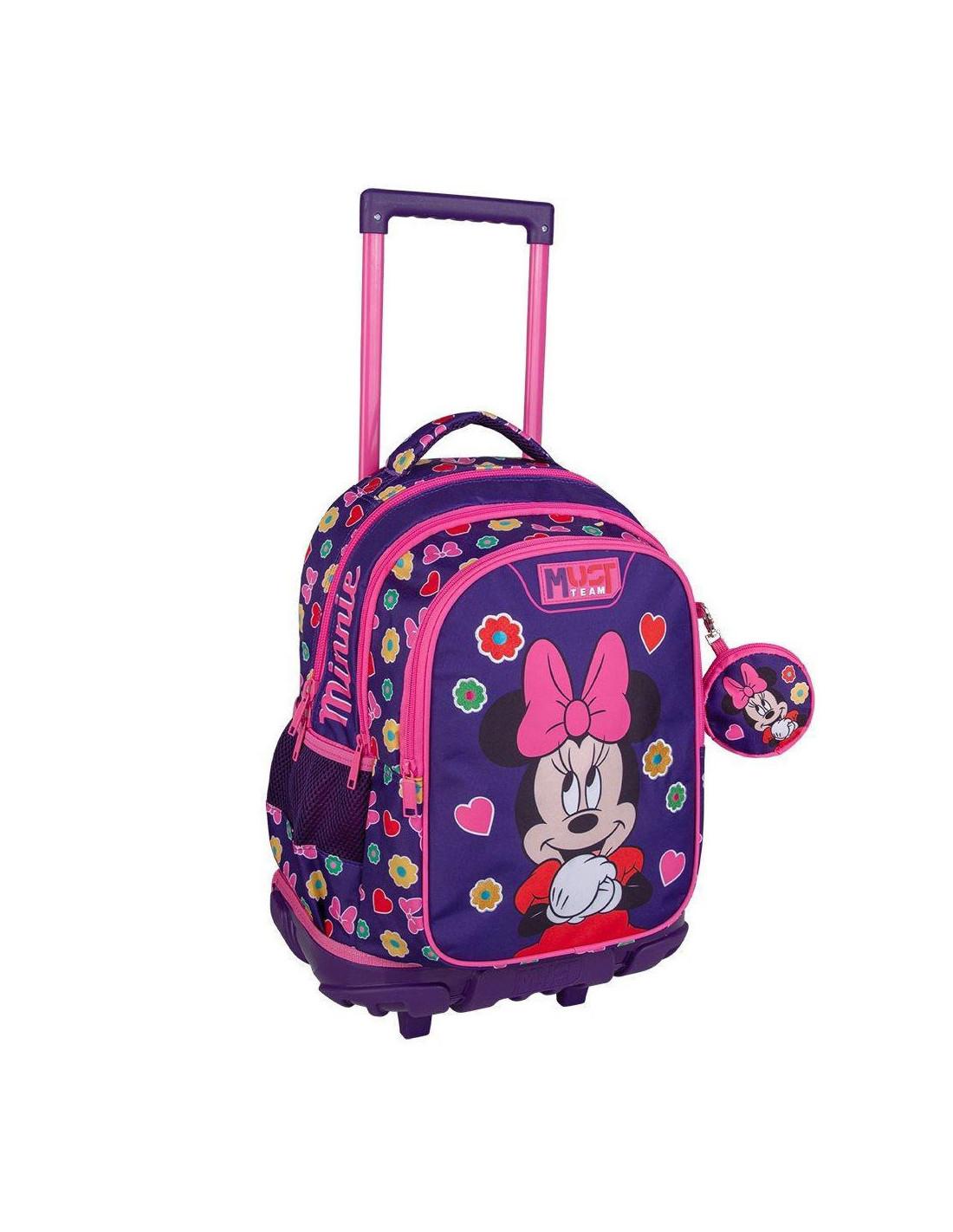 Roulettes Trolley Must Team 3 compartiments, Disney Minnie