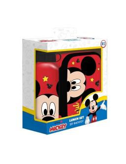 Goûter Boite Alimentaire + Bouteille à Eau en Aluminium Must Team, Disney Mickey