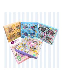 Feuilles de Stickers Puffy Personnages Kawaii