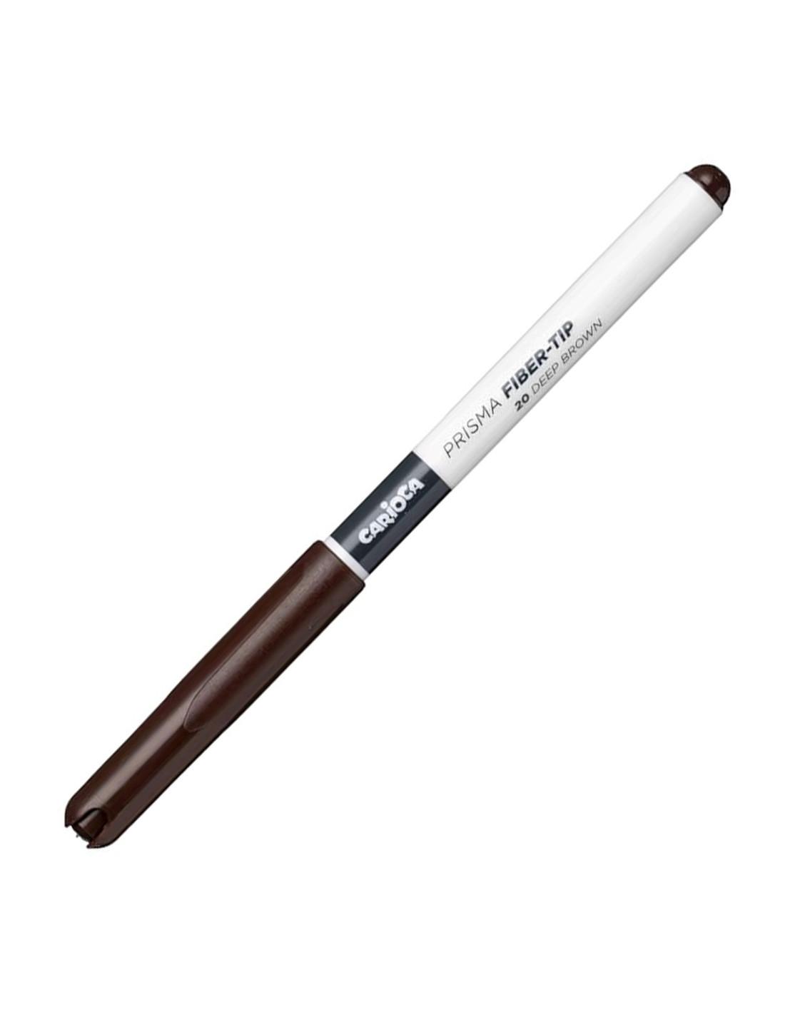 Prisma Feutre Pointe Fibre, Marron Foncé 20 Carioca