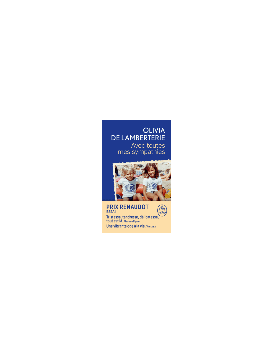 toutes mes sympathies Olivia de Lamberterie