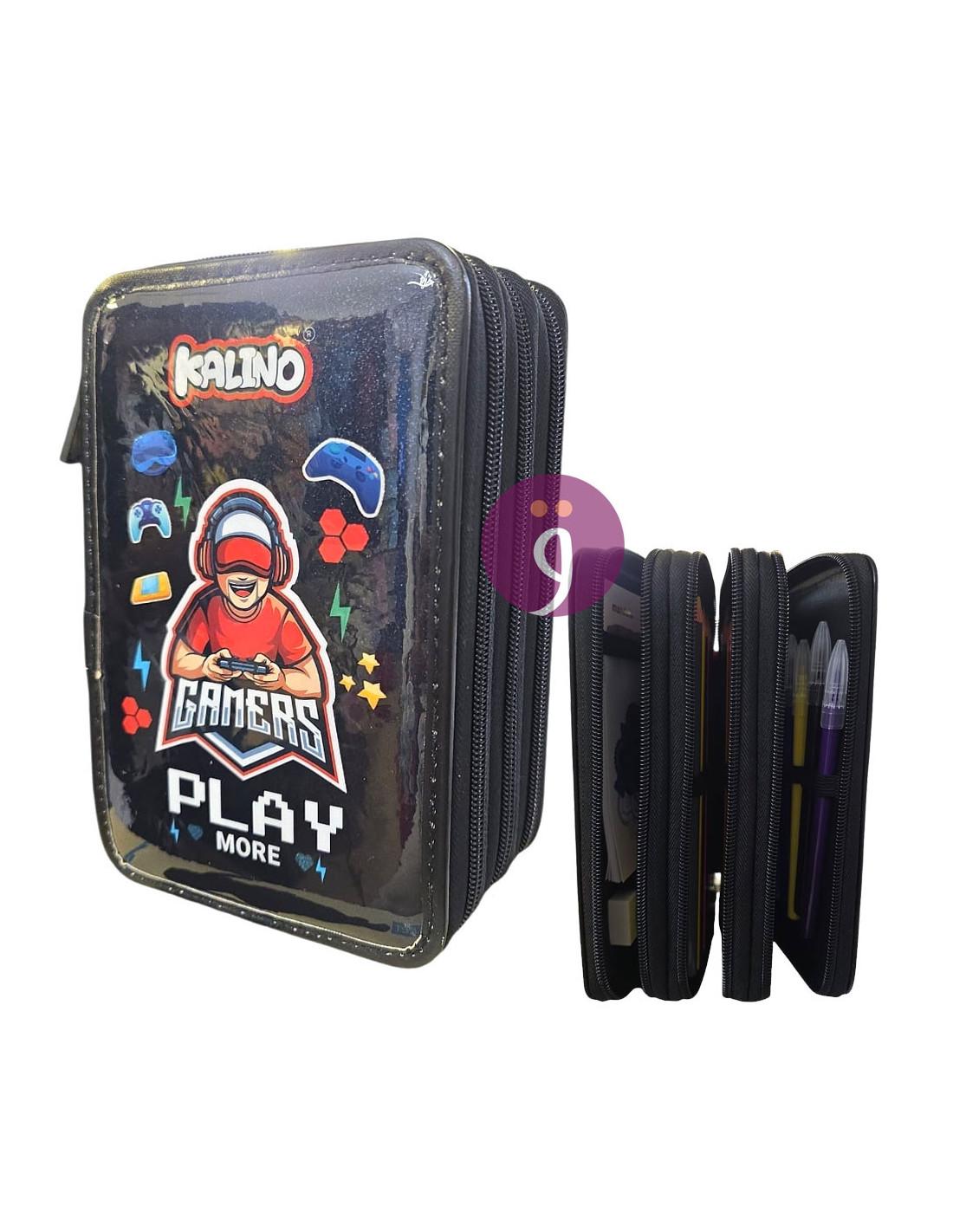 Garnie Trousse 3 Compartiments Gamers, Kalino Réf.10283