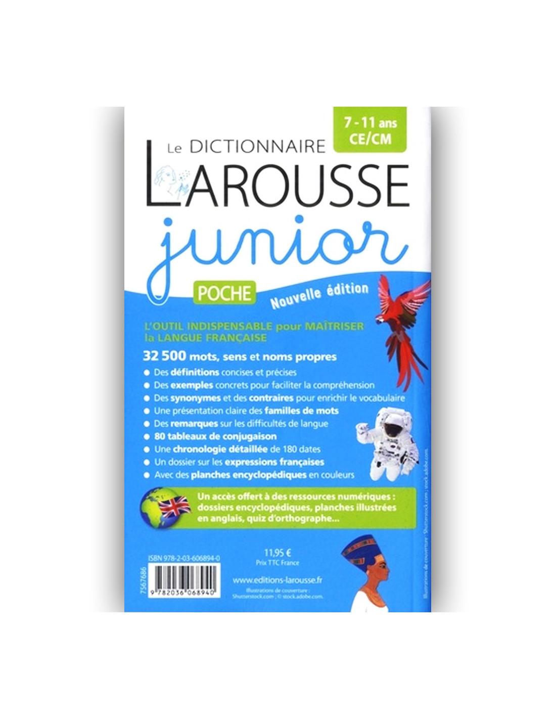 Dictionnaire Larousse Junior Poche 7 à 11 ans CE CM