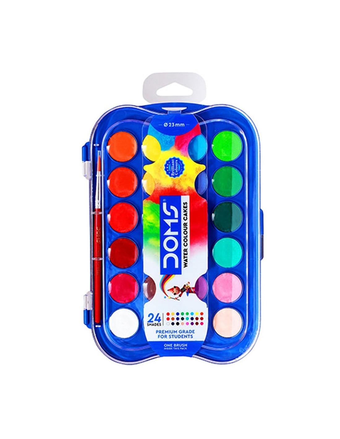 Pastilles Boite Aquarelles 23mm Doms
