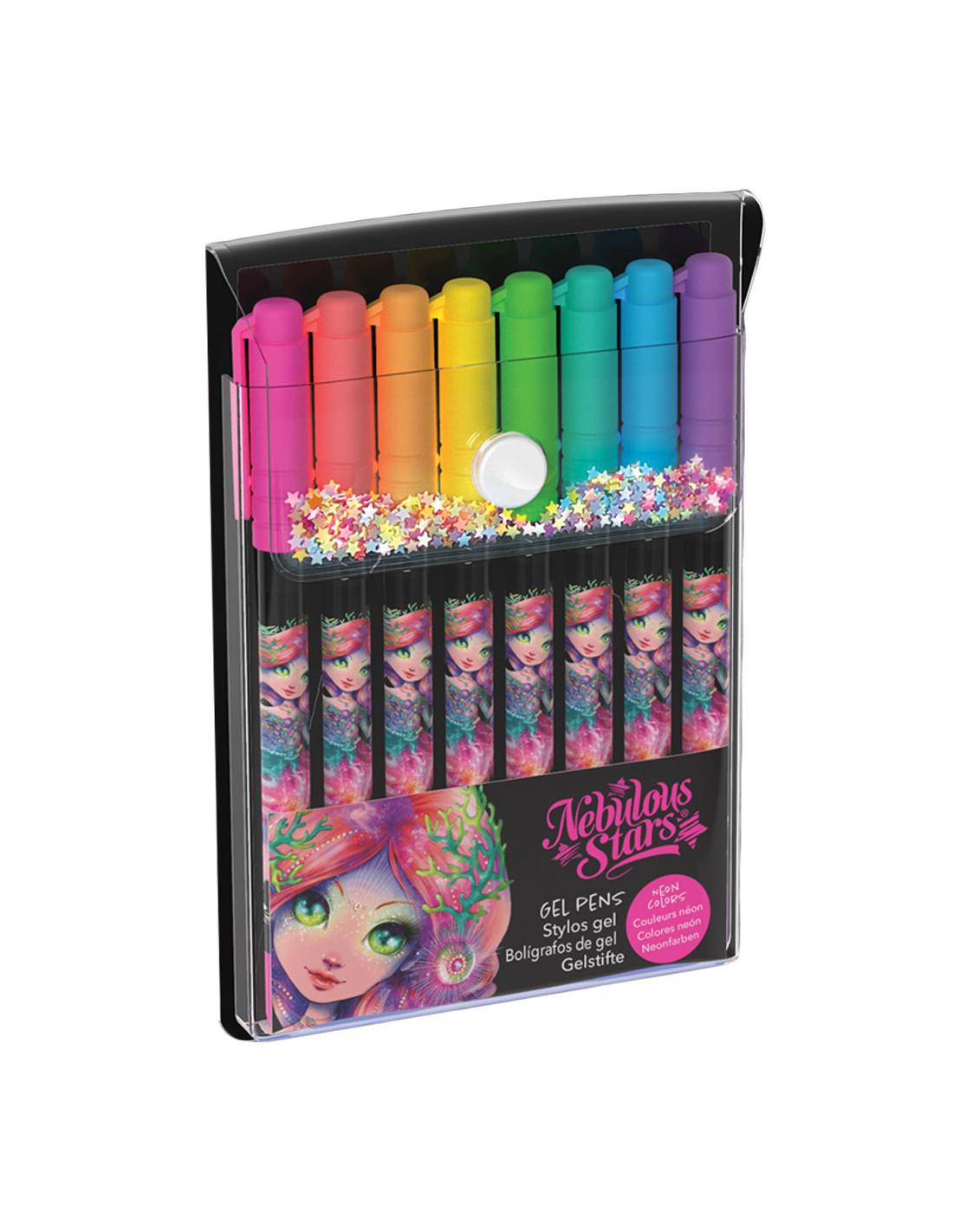 Assortiment De 8 Stylos à Encre Gel Nebulous Stars