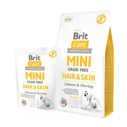 Brit Care Mini Hair Skin Sans Céréales Croquettes pour Chien Petite Race