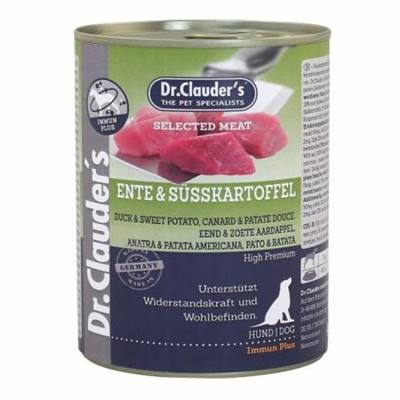 DR CLAUDER’S CANARD PATATE DOUCE POUR CHIENS 800 GR