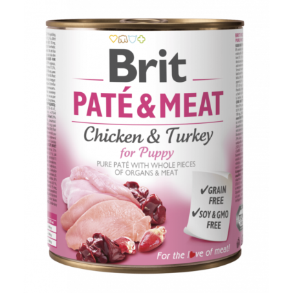 Brit Pâtée au Poulet à la Dinde pour Chiot
