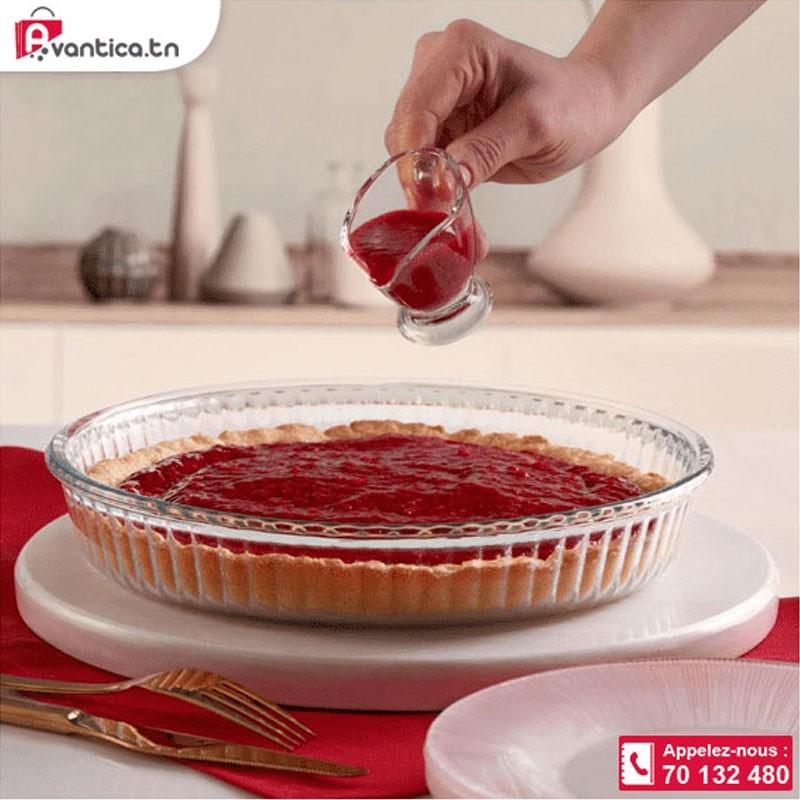 Pyrex Moule à tarte 25 cm-1.2l en verre