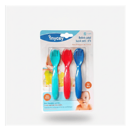 MYCEY SET DE CUILLÈRE BÉBÉ 6PCS POUR GARÇON