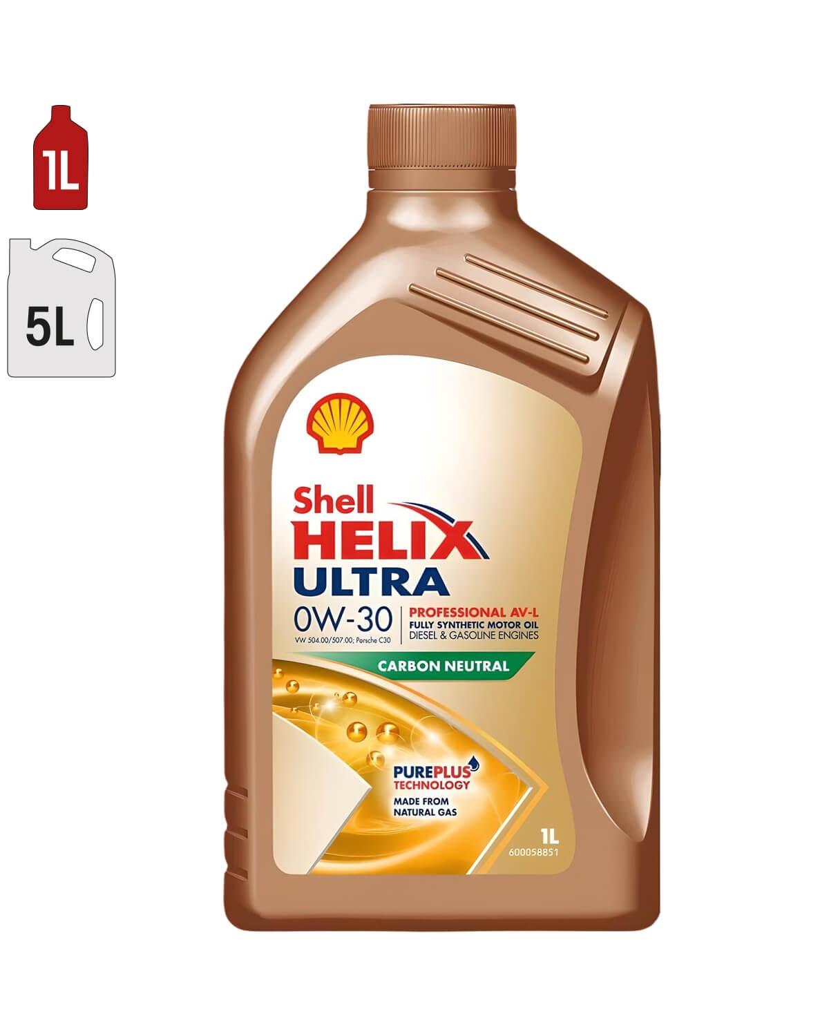 Moteur SHELL HELIX ULTRA PRO AV-L 0W30 Bidon 1L