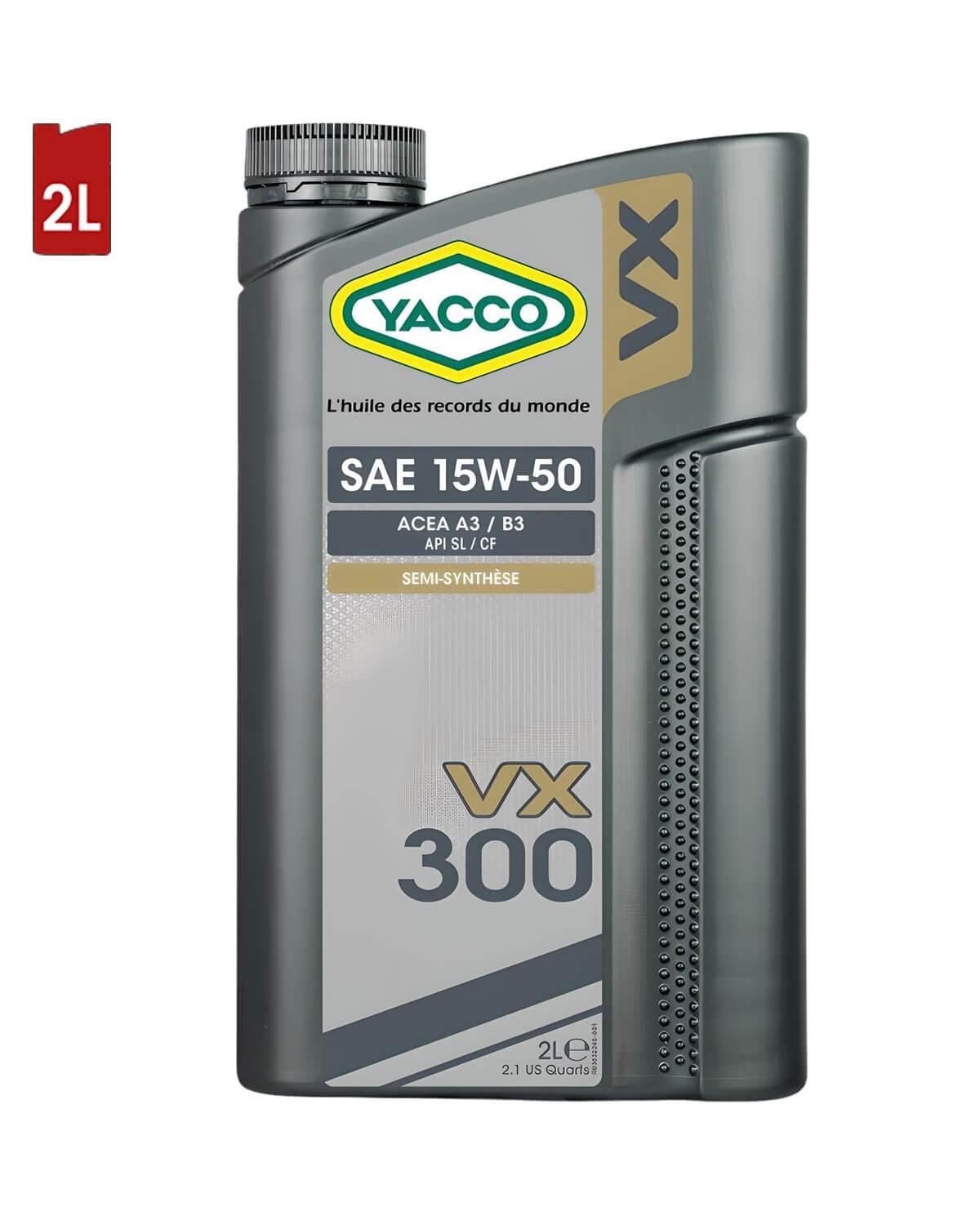 Moteur YACCO VX 300 15W50 Bidon 2L