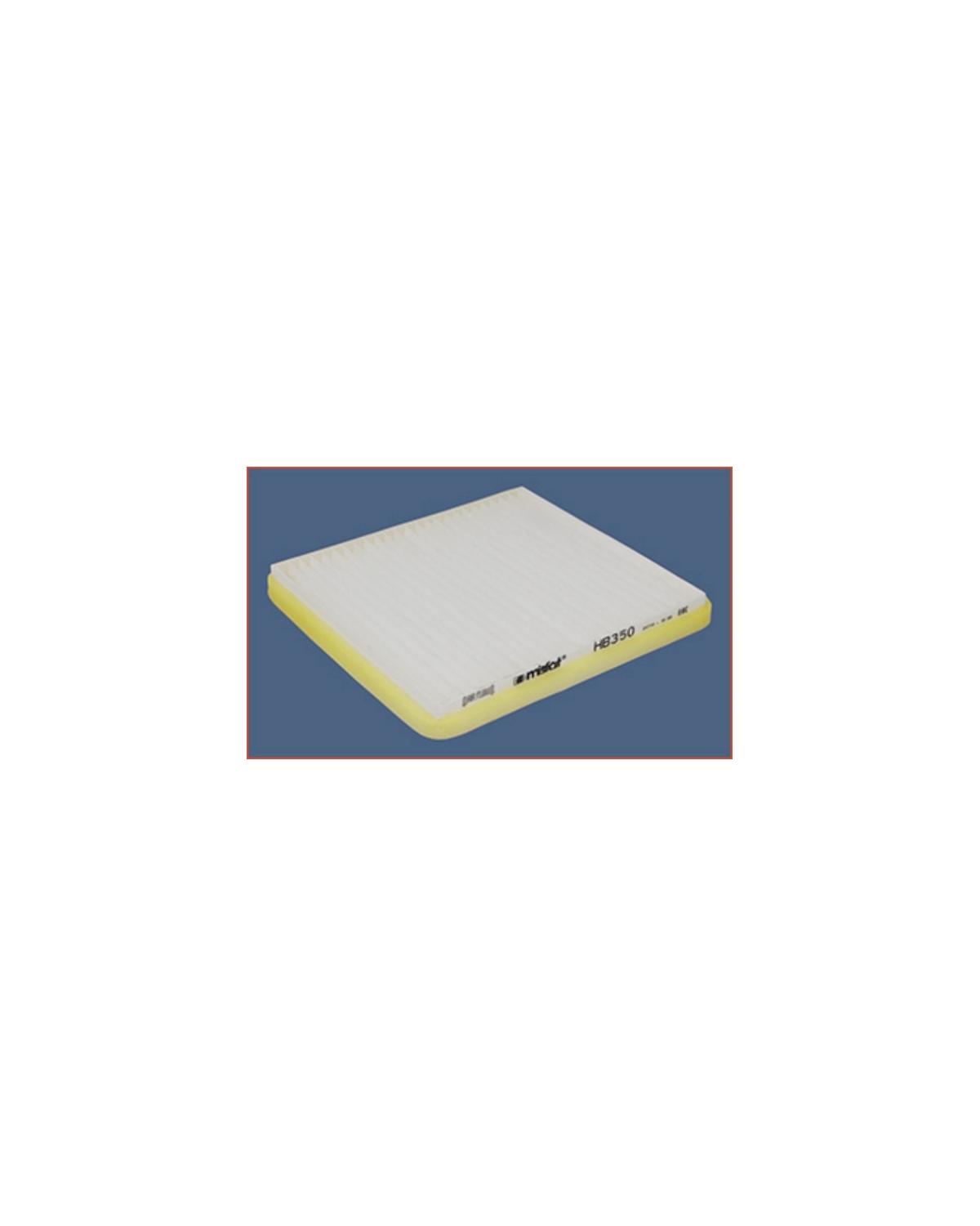 Habitacle Filtre HB350 MISFAT