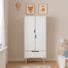 Armoire Sera : Solution de rangement polyvalente pour enfants adultes
