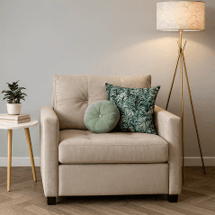 Fauteuil Convertible “Cosyflex” 1 Place Premium Grège