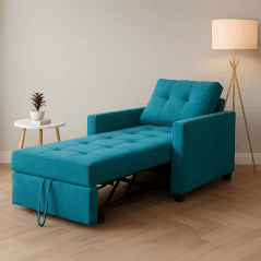 Fauteuil Convertible “Cosyflex” 1 Place Premium turquoise
