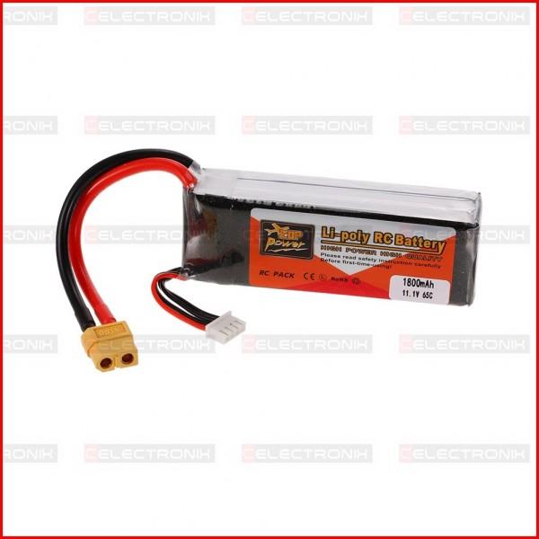 LIPO Batterie 1800 MAH 11.1V 3S 25C