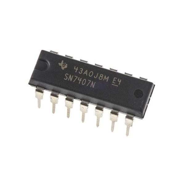 Buffer SN7407N , Driver, 6 Bits Collecteur Ouvert