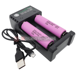 Type Chargeur C 2xPILE 18650 4.2V 1A*2